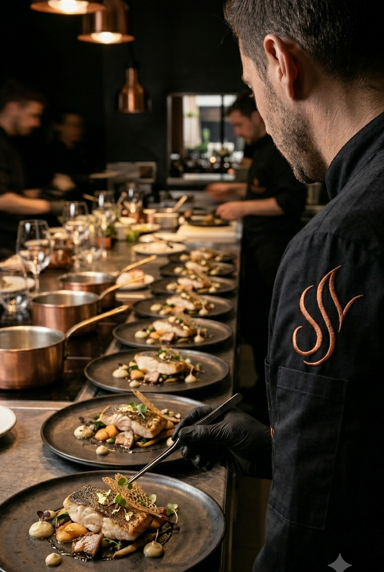 Presentación gourmet de catering en Quito - SANVASCO